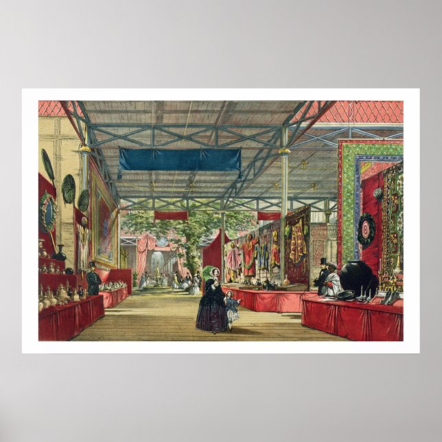 View of the India section of the Great Exhibition Poster (Front)