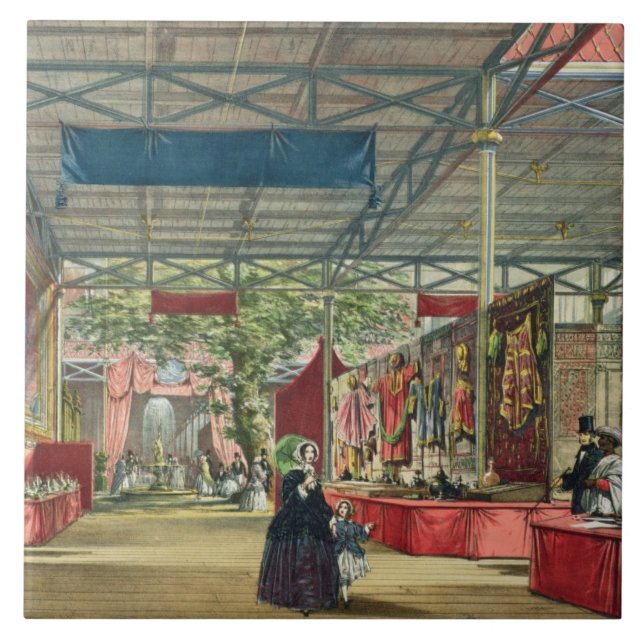 View of the India section of the Great Exhibition Tile (Front)