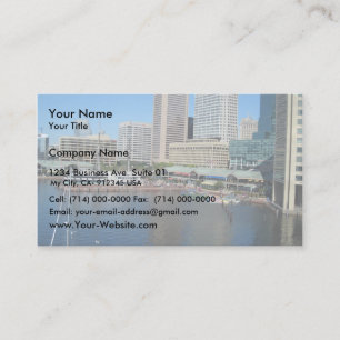 View Of The Inner Harbour Area At Baltimore, Md. Business Card