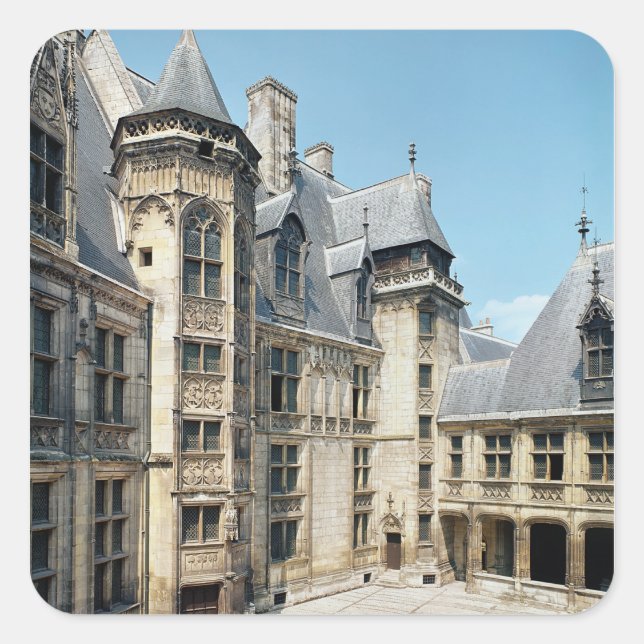View of the interior courtyard, 1443-51 square sticker (Front)