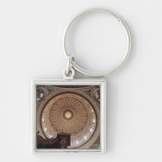 View of the interior of the dome keychain (Front)
