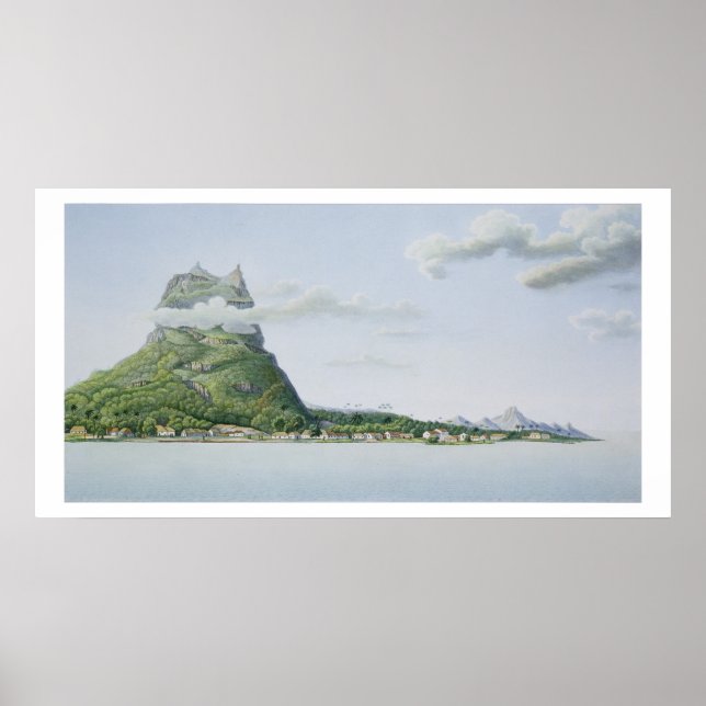 View of the Island of Bora Bora, from 'Voyage auto Poster (Front)