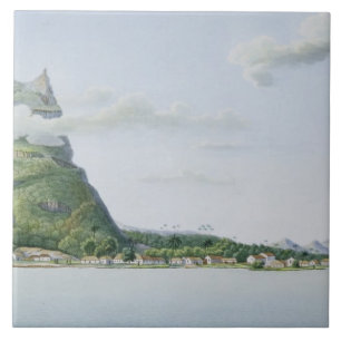 View of the Island of Bora Bora, from 'Voyage auto Tile
