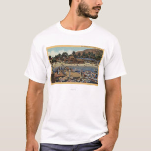 View of the Isthmus Harbor w/ Swimmers T-Shirt