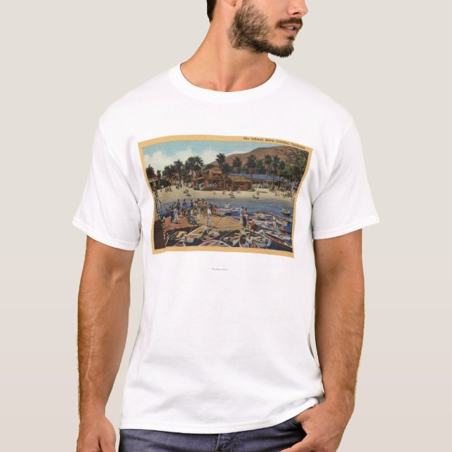 View of the Isthmus Harbor w/ Swimmers T-Shirt (Front)