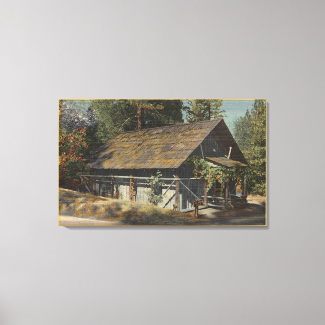 View of the James W. Marshall Cabin Canvas Print (Front)