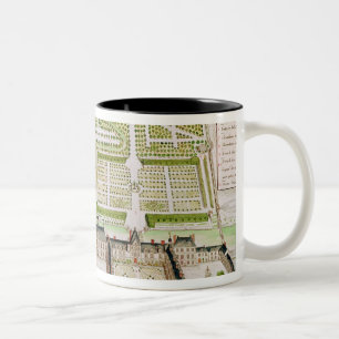 View of the Jesuit College in La Fleche, 1655 Two-Tone Coffee Mug