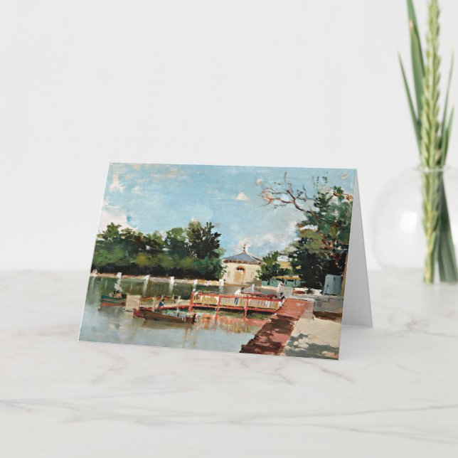 View of the Jetty | Joaquín Sorolla Card (Front)