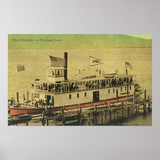 View of the Klondike Riverboat Poster (Front)