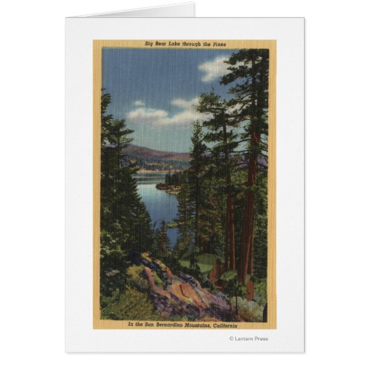 View of the Lake through the Pines # 2 Cards (Front)
