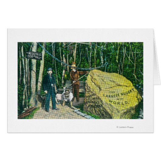 View of the Largest Gold Nugget in the World Cards (Front Horizontal)
