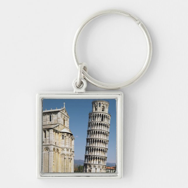 View of the Leaning Tower Keychain (Front)