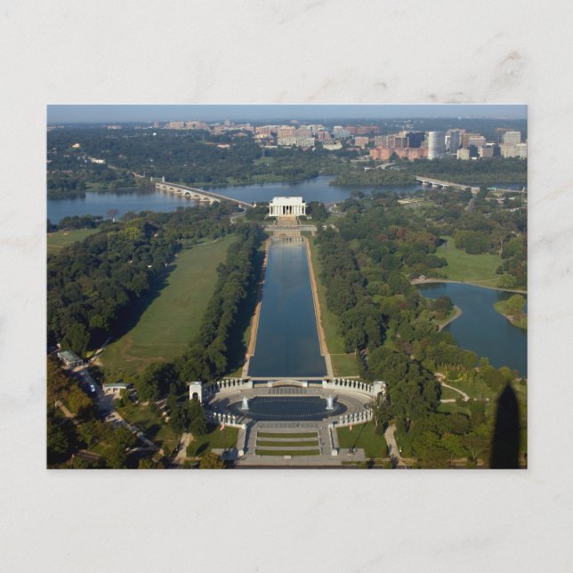 View of the Lincoln Memorial Postcard (Front)