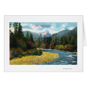 View of the Lions and Capilano River