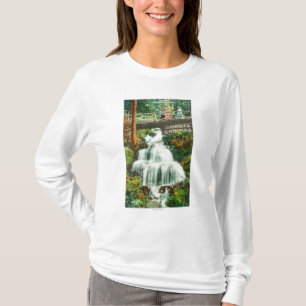 View of the Lower FallsShasta Springs, CA T-Shirt
