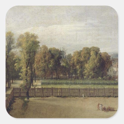 View of the Luxembourg Gardens in Paris 1794 Square Sticker