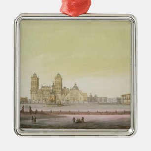 View of the main square in Mexico City (colour eng Metal Ornament