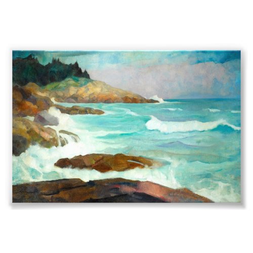 View of the Maine Coast by Newell Convers Wyeth Photo Print