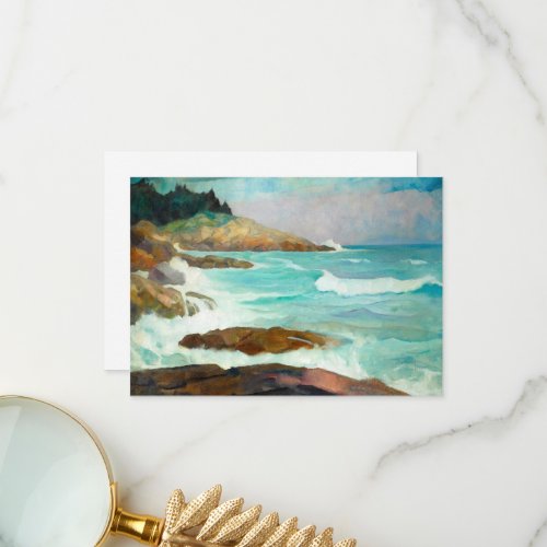 View of the Maine Coast by Newell Convers Wyeth Thank You Card
