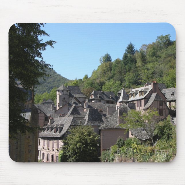 View of the medieval village (photo) mouse pad (Front)
