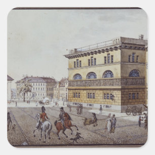 View of the mint, Berlin Square Sticker