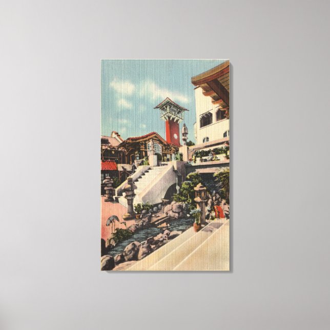 View of the Mission Inn & Oriental Court Canvas Print (Front)