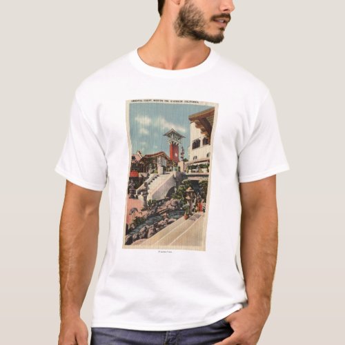View of the Mission Inn  Oriental Court T_Shirt