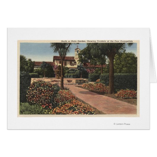 View of the Mission, Patio Gardens Cards (Front Horizontal)