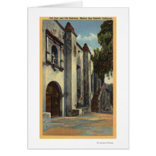 View of the Mission's Doors & Stairway Cards