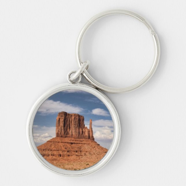 View of the Mittens, Monument Valley Keychain (Front)