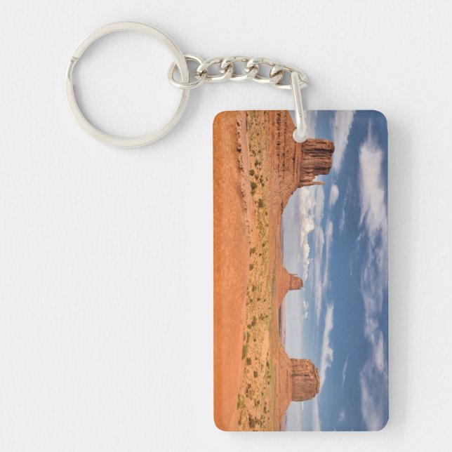 View of the Mittens, Monument Valley Keychain (Front)