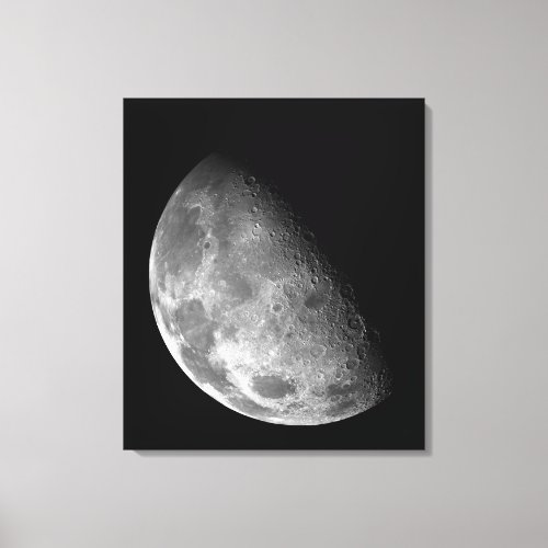 View of the Moons north pole Canvas Print