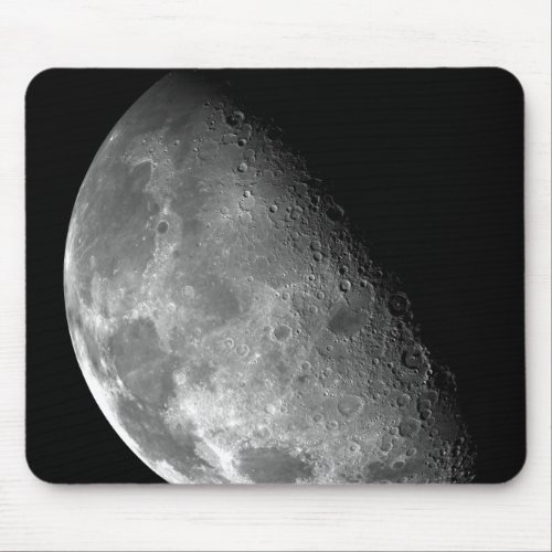 View of the Moons north pole Mouse Pad