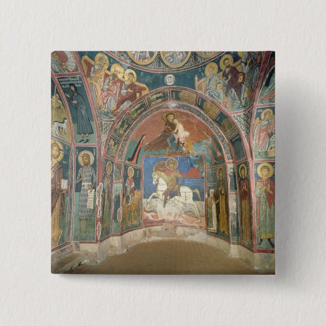 View of the narthex, 1332-3 pinback button (Front)