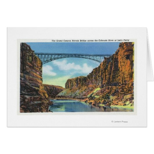 View of the Navajo Bridge at Lee's Ferry Cards (Front Horizontal)