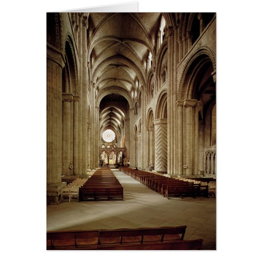 View of the nave, built 1093-1289 cards (Front)
