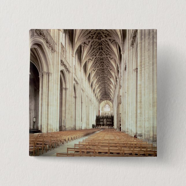 View of the nave, remodelled by William of Pinback Button (Front)