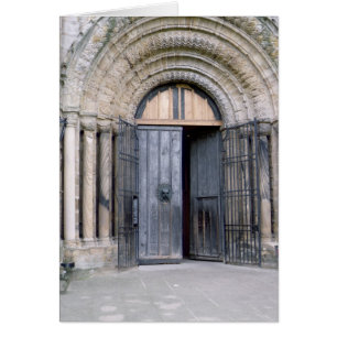 View of the North Door of Durham Cathedral Cards