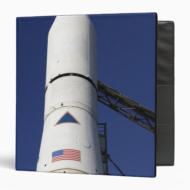View of the nose cone of the Delta IV rocket Binder (Front/Inside)