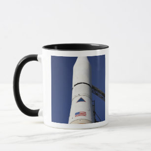 View of the nose cone of the Delta IV rocket Mug