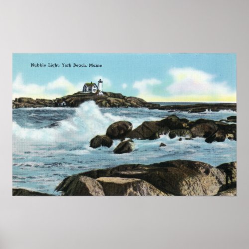 View of the Nubble Lighthouse Poster