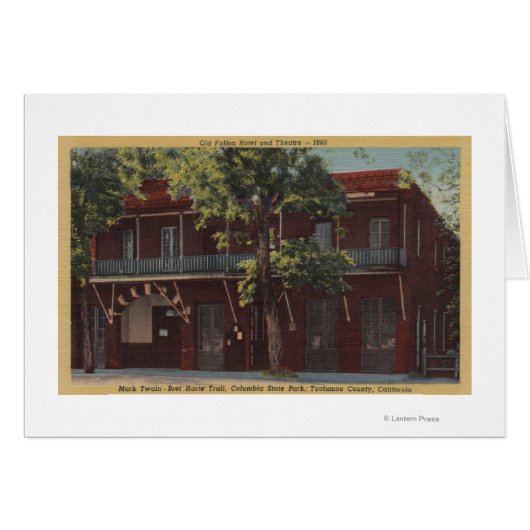 View of the Old Fallon Hotel & Theatre (1860) Cards (Front Horizontal)