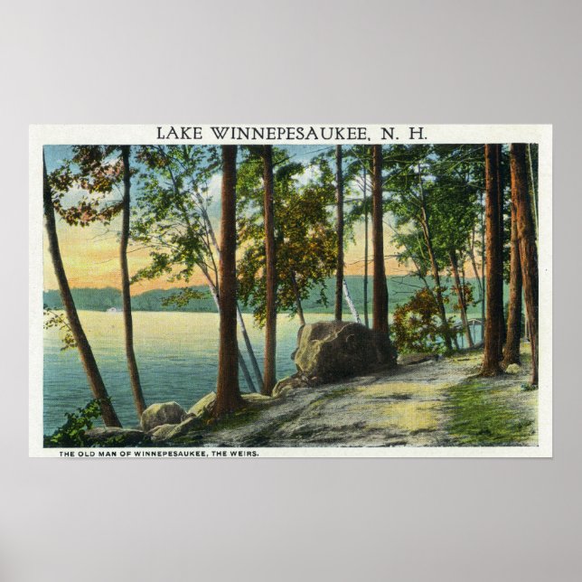 View of the Old Man Rock Formation Poster (Front)