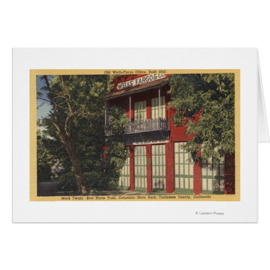 View of the Old Wells-Fargo Office (1855) Cards (Front Horizontal)