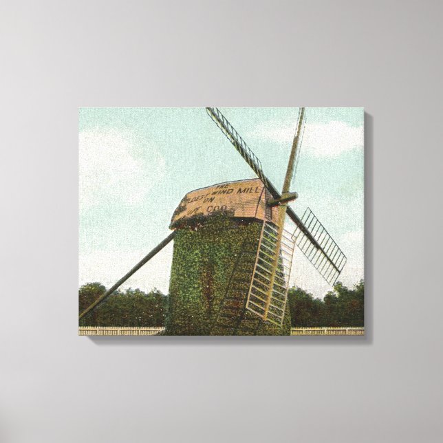 View of the Oldest Windmill on Cape Cod Canvas Print (Front)