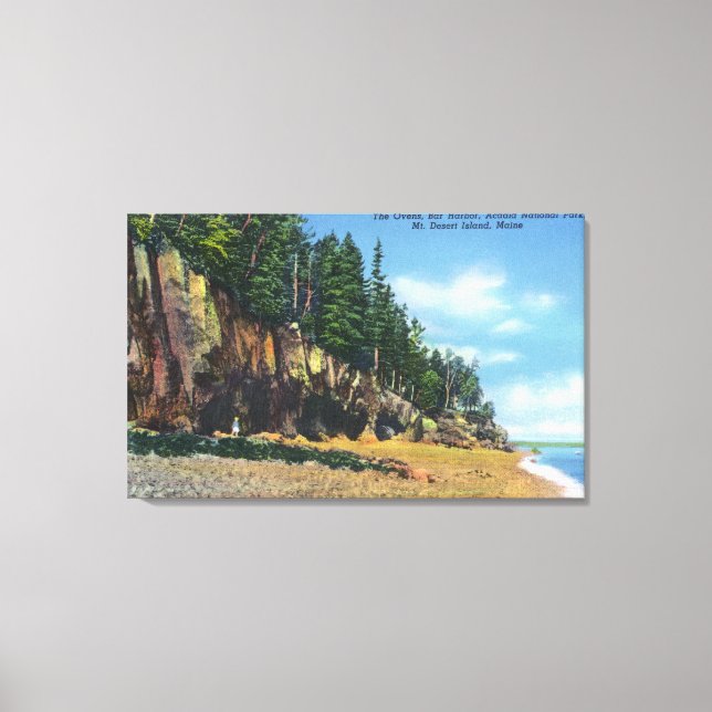 View of the Ovens at Bar Harbor Canvas Print (Front)