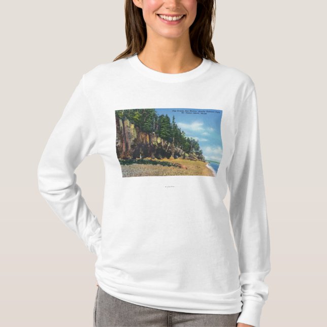 View of the Ovens at Bar Harbor T-Shirt (Front)