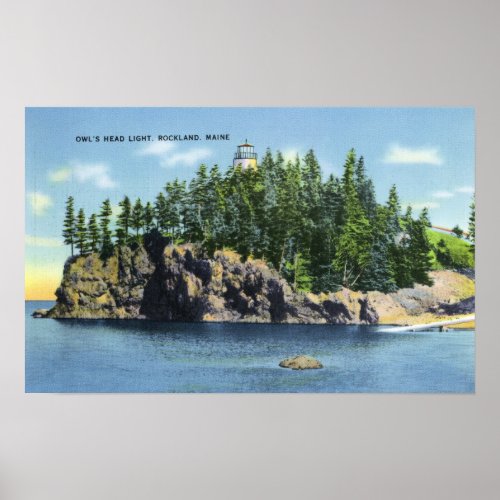 View of the Owls Head Lighthouse 2 Poster