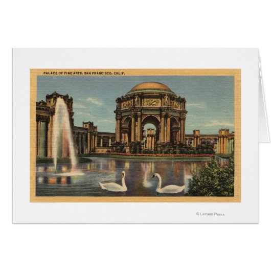 View of the Palace of Fine Arts Cards (Front Horizontal)