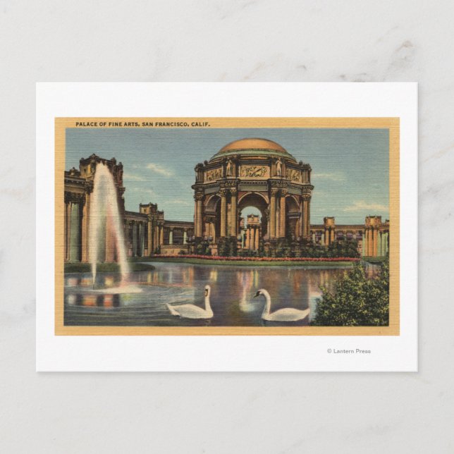 View of the Palace of Fine Arts Postcard (Front)